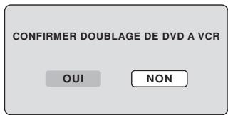 CONFIRMER DOUBLAGE DE DVD A VCR OUI NON