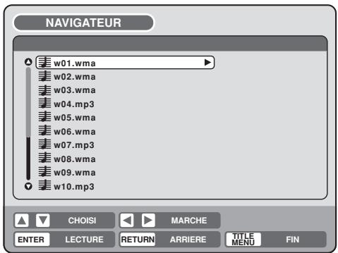 NAVIGATEUR w01.wma w02.wma w03.wma w04.mp3 w05.wma w06.wma w07.mp3 w08.wma w09.wma w10.mp3 CHOISI MARCHE ENTER LECTURE RETURN ARRIERE TITLE MENU FIN