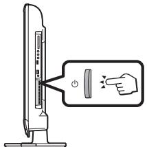 SHARP LC-32/42/46DH77E/S - Allumer/éteindre le téléviseur - 1