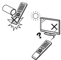 SHARP LC-32/42/46DH77E/S - Précautions sur la télécommande - 1