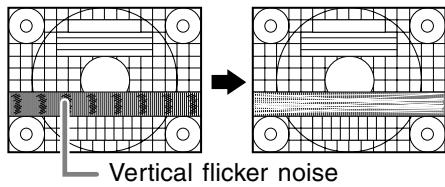 Vertical flicker noise