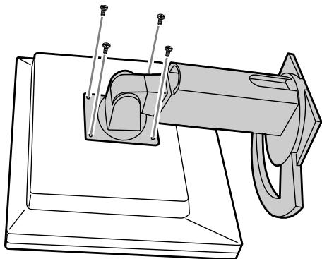 SHARP LL-151-3D - Befestigen des Arms oder Fußes - 2