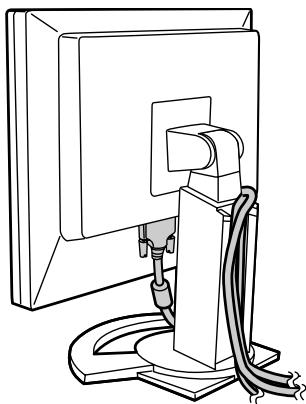SHARP LL-151-3D - Unterbringung der Kabel - 2