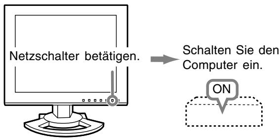 SHARP LL-151-3D - Einschalten des Monitors - 1