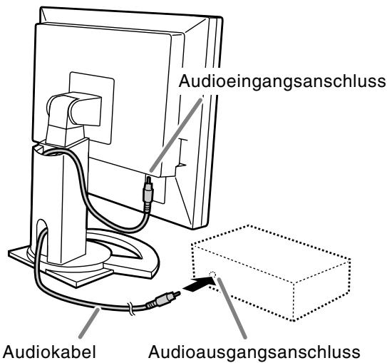 SHARP LL-151-3D - Schließen Sie das zusätzliche Audiokabel an - 1