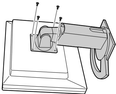 SHARP LL-151-3D - Cómo acoplar el brazo o el pedestal - 2