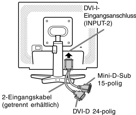 SHARP LL-171A/171G - Beim Anschluss eines getrennt erhältlichen 2-Eingangskabels [LL-171G] - 1