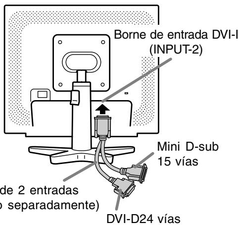 SHARP LL-171A/171G - Cuando haga la conexión utilizando un cable de 2 entradas vendido separadamente [LL-171G] - 1