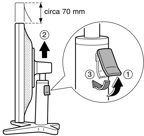 SHARP LL-171A/171G - Regolazione dell'altezza [LL-171G] - 1