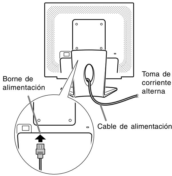 SHARP LL-171A/171G - Conexión del monitor a una toma de corriente - 1