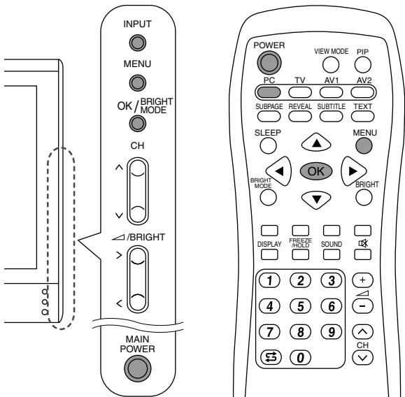 SHARP LL-171ME - Adjusting the computer display (AUTO ADJUSTMENT) - 1