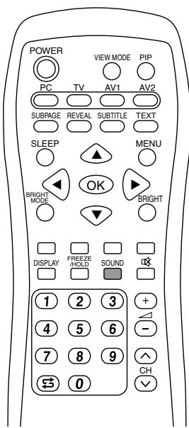 SHARP LL-171ME - Selecting the audio reception mode - 1