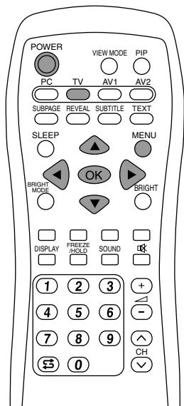 SHARP LL-171ME - Saving broadcast TV channels in the memory (AUTOMATIC SEARCH) - 2