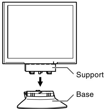 SHARP LL-173C - Installation de la base - 1