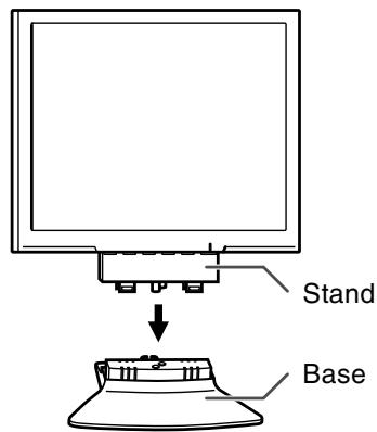 SHARP LL-173C - Installing the base - 1