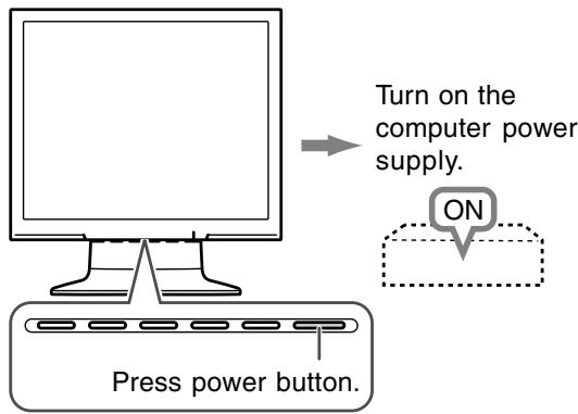 SHARP LL-173C - Turning the power on - 1