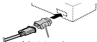 SHARP LL-T1520/1620 - Raccordement avec le câble de signal analogique fourni - 2