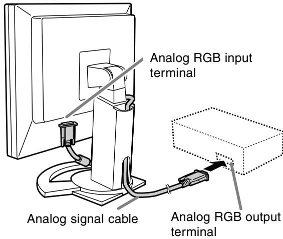 SHARP LL-T1520/1620 - Connecting using accessory analog signal cable - 1