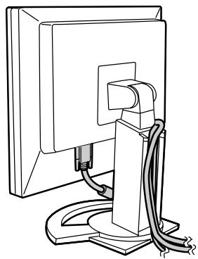 SHARP LL-T1520/1620 - Unterbringung der Kabel - 2