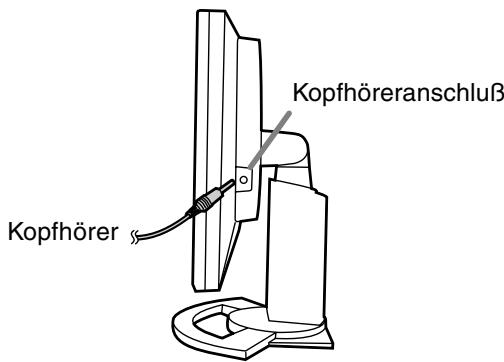 SHARP LL-T1520/1620 - Anschluss von Kopfhörern (im Handel erhältlich) - 1