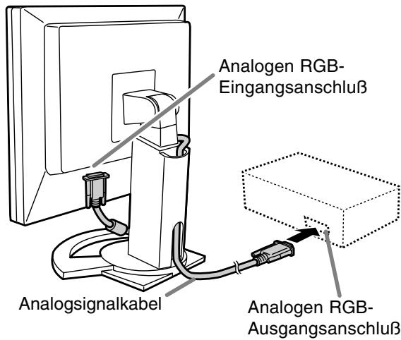 SHARP LL-T1520/1620 - Anschluss unter Verwendung eines zusätzlichen Analogsignalkabel - 1