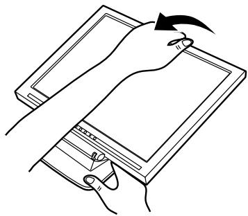 SHARP LL-T15G1/E15G1 - Levantamiento del monitor - 1