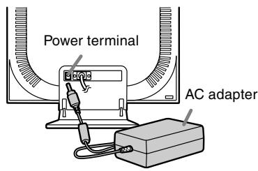 Power terminal AC adapter