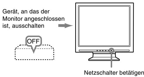 SHARP LL-T15G1/E15G1 - Ausschalten des Monitors - 1