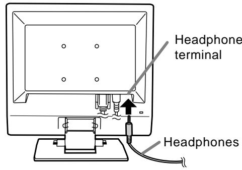 SHARP LL-T15G4 - Connection of headphones (commercially available) - 1