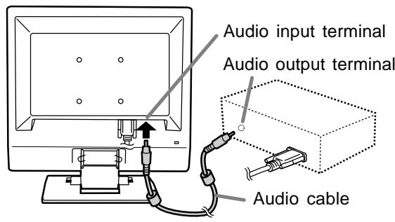 SHARP LL-T15G4 - Connect the accessory audio cable - 1