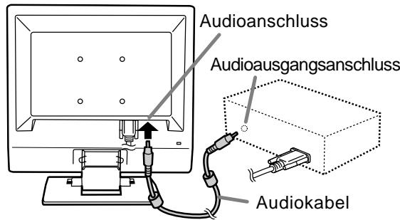 SHARP LL-T15G4 - Schließen Sie das zusätzliche Audiokabel an - 1