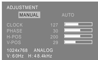 SHARP LL-T15G4 - Manuelle Bildschirmeinstellung - 1