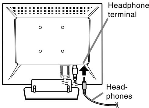 SHARP LL-T15S3 - Connection of headphones (commercially available) - 1