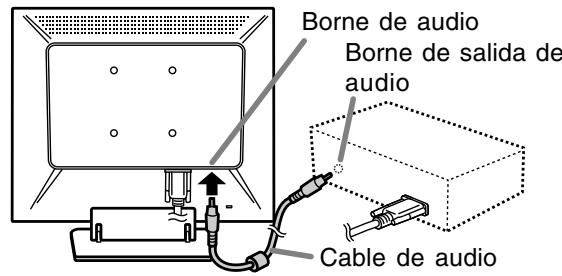 SHARP LL-T15S3 - Conecte el cable de audio suministrado - 1