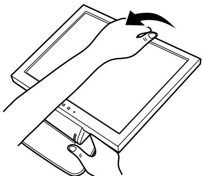 SHARP LL-T15S3 - Standing up the monitor - 1