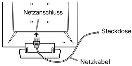 SHARP LL-T15S3 - Anschlieben des Monitors an eine Stromquelle - 1