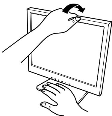 SHARP LL-T15S3 - Folding up the monitor - 1