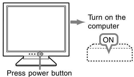 SHARP LL-T15S3 - Turning the power on - 1