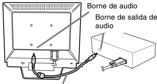 SHARP LL-T17A3 - Conecte el cable de audio suministrado - 1