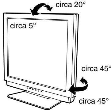SHARP LL-T17A3 - Regolazione dell'angolazione - 1
