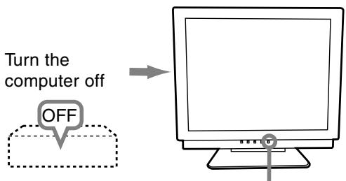 Turn the computer off OFF