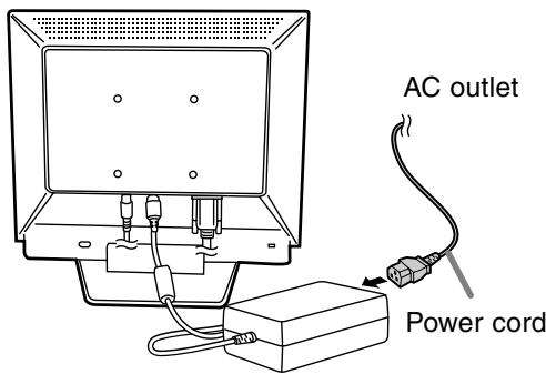 AC outlet Power cord