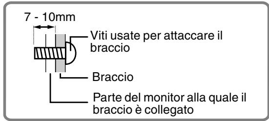 SHARP LL-T17A3 - Istruzioni per collegare un braccio compatibile VESA - 4