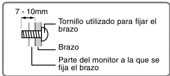 SHARP LL-T17A3 - Instrucciones para acoplar un brazo de compatibilidad VESA - 4