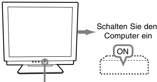 SHARP LL-T17A3 - Einschalten des Monitors - 1