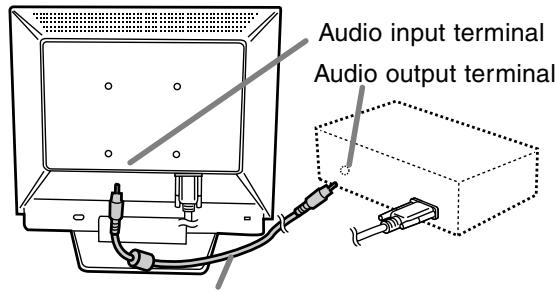 Audio input terminal Audio output terminal