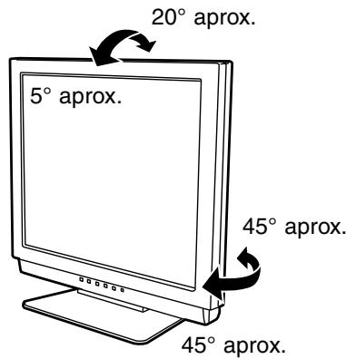 SHARP LL-T17A3 - Ajuste de ángulo - 1