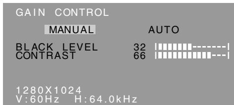 SHARP LL-T17A3 - Menu GAIN CONTROL (CONTROLLO DEL GUADAGNO) - 1