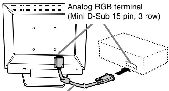Analog RGB terminal (Mini D-Sub 15 pin, 3 row)