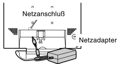 SHARP LL-T1803-H/B - Anschließen des Monitors an eine Stromquelle - 1